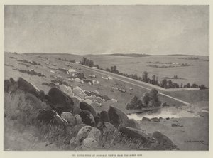 O campo de batalha em Doornkop visto do lado dos bôeres